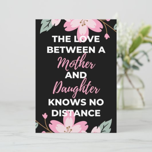 母と娘の愛は距離を超える サンキューカード (スタンド正面)