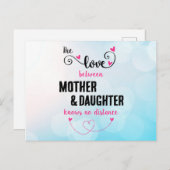 母と娘の愛 ポストカード (正面/裏面)