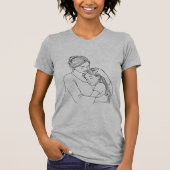 母と娘の愛 Tシャツ (正面)