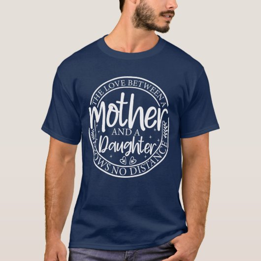 母と娘の母の愛おもしろいR Tシャツ (正面)
