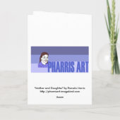 母と娘の母の日のカード カード (裏面)