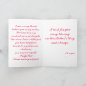 母と娘の母の日のカード カード (内部)