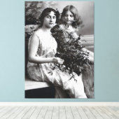 母と娘の永遠のポートレート キャンバスプリント (インサイチュ (ウッドフロア))