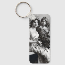 母と娘の永遠のポートレート キーホルダー