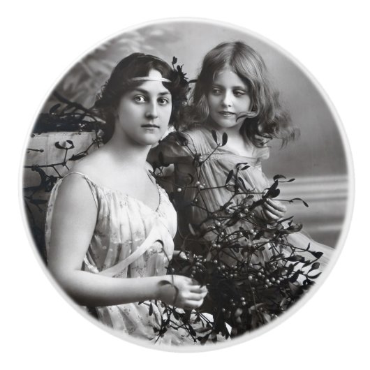 母と娘の永遠のポートレート セラミックノブ (正面)