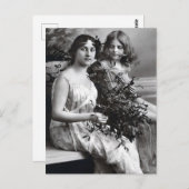 母と娘の永遠のポートレート ポストカード (正面/裏面)