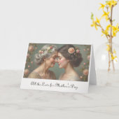 母と娘の永遠の愛 カード (黄色い花)