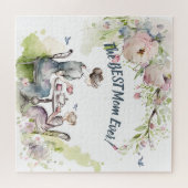 母と娘の茶のパーティー ジグソーパズル (横)