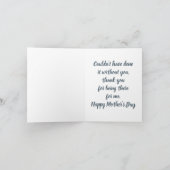 母と娘の茶のパーティー ノートカード (内部)