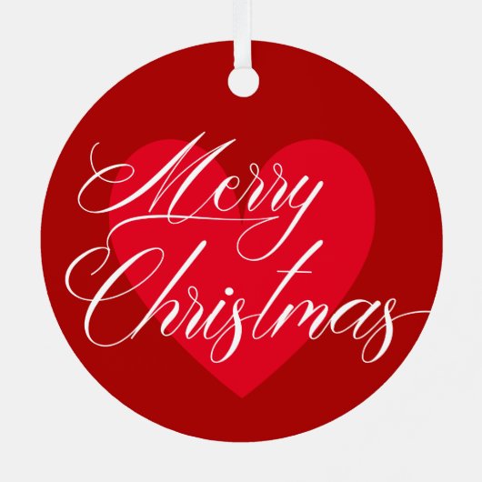 母と娘の赤と白のパーソナライズされたクリスマス メタルオーナメント (裏面)