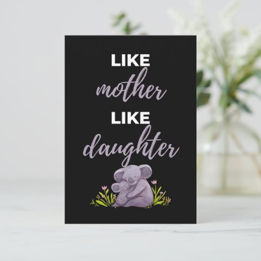 母と娘は似ている サンキューカード (スタンド正面)