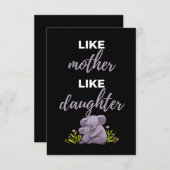 母と娘は似ている サンキューカード (正面/裏面)