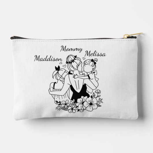 母と娘は名を連ねて芸を並べる アクセサリーポーチ (裏面)