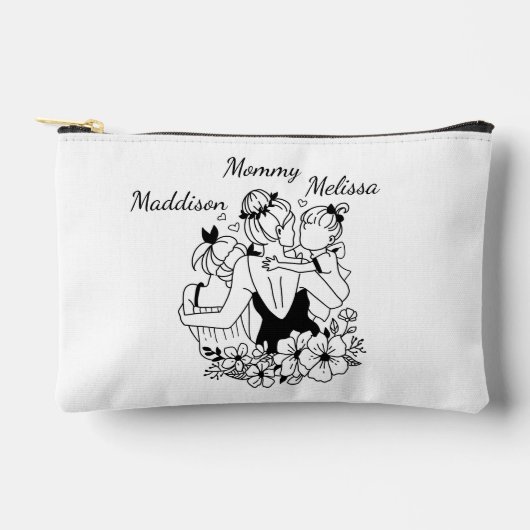 母と娘は名を連ねて芸を並べる アクセサリーポーチ (正面)