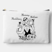 母と娘は名を連ねて芸を並べる アクセサリーポーチ (正面)