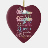 母と娘は彼女の女王だ セラミックオーナメント (右)