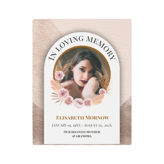 母と娘を愛する天国 メタルプリント (正面)