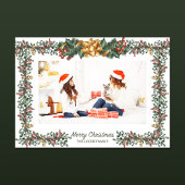 母と娘ミストレトークリスマスホリデーカード 招待状