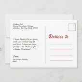 母と娘ミストレトークリスマスホリデーカード 招待状 (裏面)