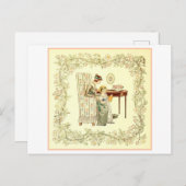 母と娘読の ポストカード (正面/裏面)