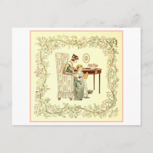 母と娘読の ポストカード (正面)