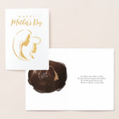 母と娘 | イラスト | 母の日 箔カード (ディスプレー)