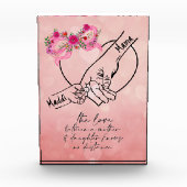 母と娘 フォトブロック (正面)