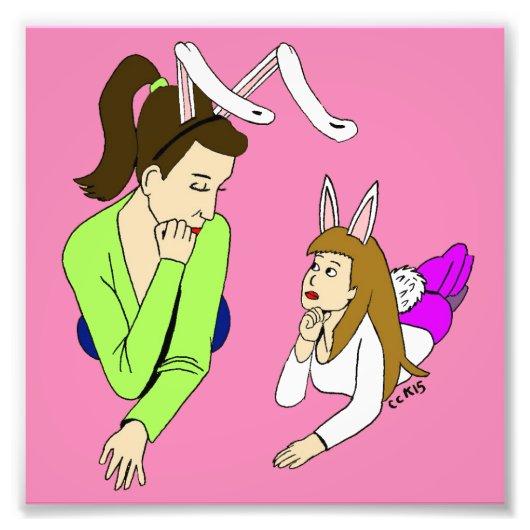 母と娘 フォトプリント            (正面)