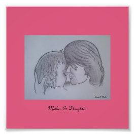 母と娘…プリント フォトプリント           