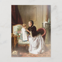 母と娘 ポストカード