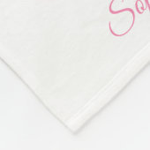 母と娘、名前をカスタムする フリースブランケット (角)