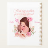 母と娘、名前をカスタムする プランナー手帳 (裏面)