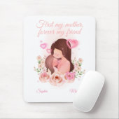 母と娘、名前をカスタムする マウスパッド (マウス)