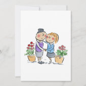 母と娘 招待状 (正面)