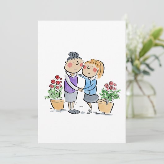 母と娘 招待状 (スタンド正面)