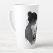 母と子のアート作品 カフェラテマグ (左アングル)