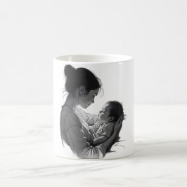 母と子のアート作品 コーヒーマグカップ