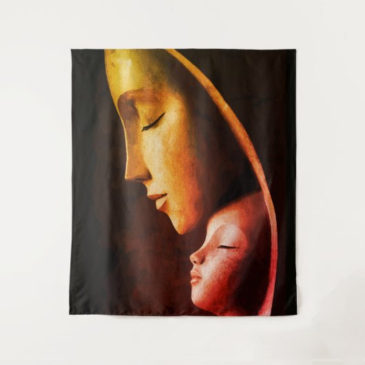 母と子のウォールアート タペストリー (正面)