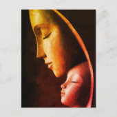 母と子のウォールアート ポストカード (正面)