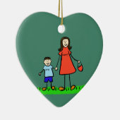 母と子のカスタムオーナメント セラミックオーナメント (右)