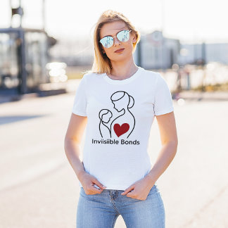 「母と子のシルエット – 永遠のボンドアート」 Tシャツ