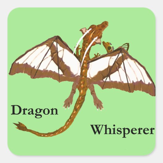 母と子のドラゴン スクエアシール (正面)