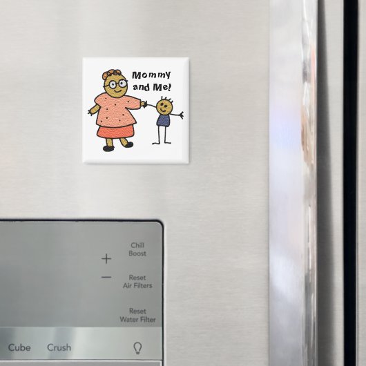 母と子の姿を母の日に貼る マグネット (インサイチュ (冷蔵庫))