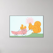 母と子の幸せな日 キャンバスプリント (正面)