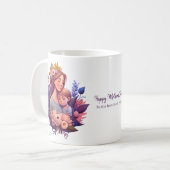 母と子の幸せな母の日 コーヒーマグカップ (正面左)