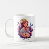 母と子の幸せな母の日 コーヒーマグカップ (左)