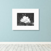 母と子の引き伸ばしキャンバス印刷 キャンバスプリント (インサイチュ (ウッドフロア))