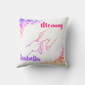 母と子の手 クッション (裏面)