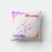 母と子の手 クッション (正面)