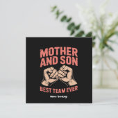 母と子の最高のチームが母の日を幸せに 招待状 (スタンド正面)